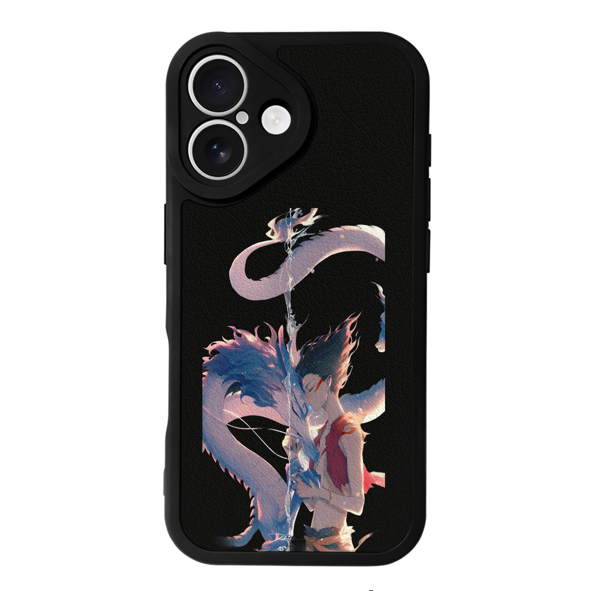 （画像用） Ne Zha 2 ナタ 魔童の大暴れ 【iPhone 16シリーズ対応】シリコンスマホケース（レザー調） 材質：シリコン
